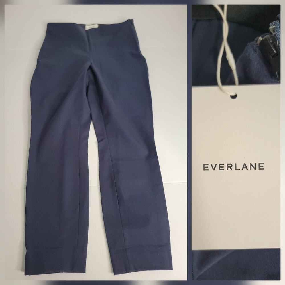 Everlane Navy Straight Leg Pants